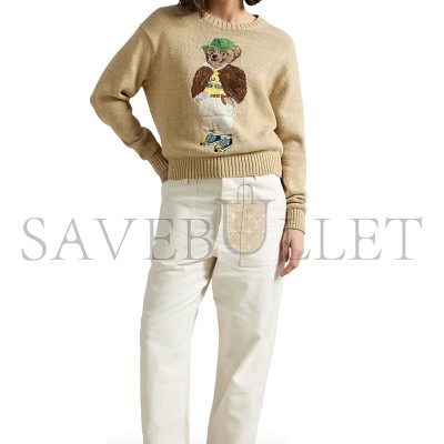 POLO RALPH LAUREN POLO BEAR INTARSIA SWEATER 211972121